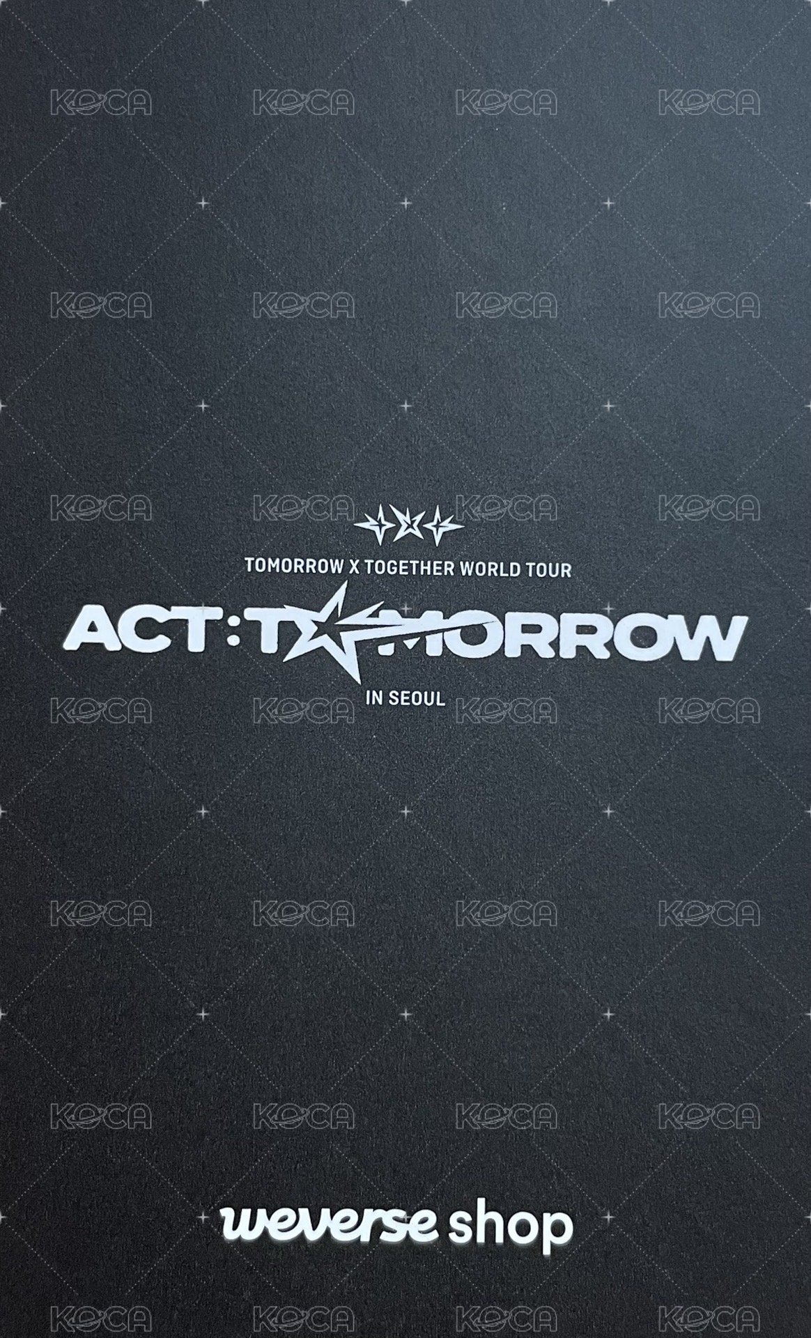 25’巡迴 入場卡 / 場限卡  背面