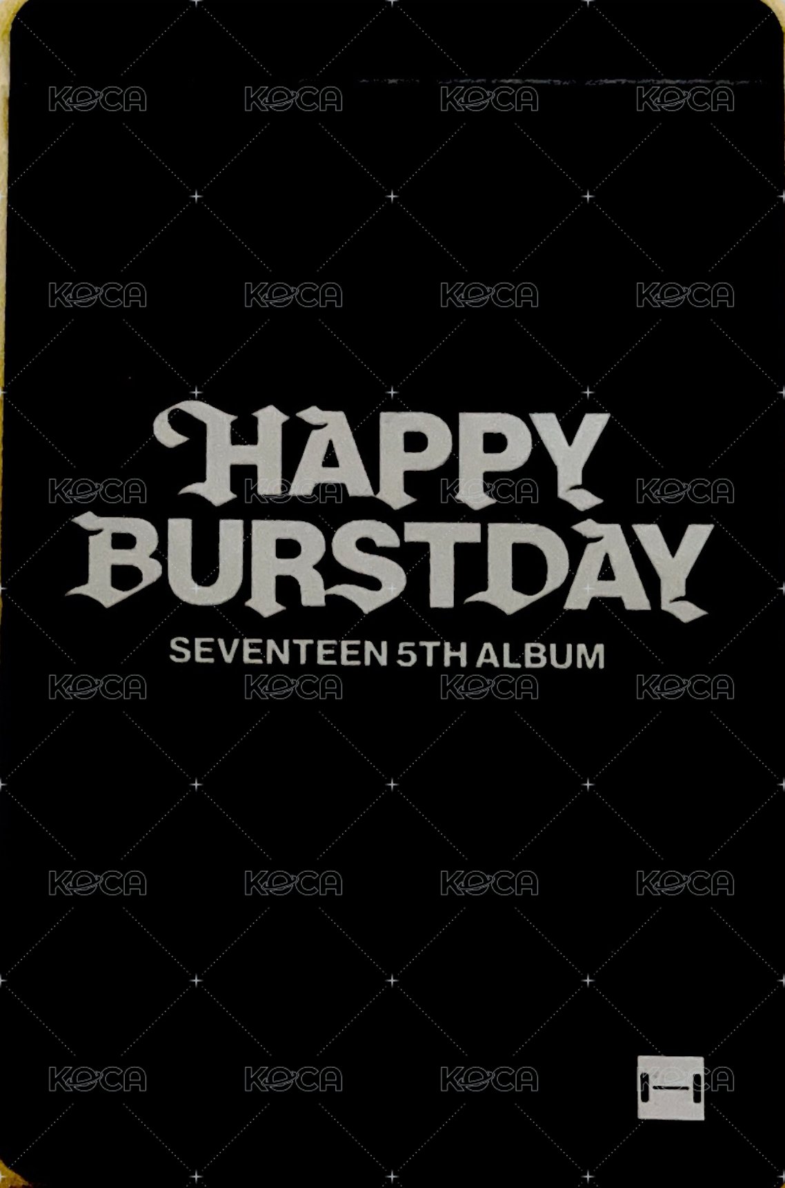 正五 am 1.0 幸運卡  背面