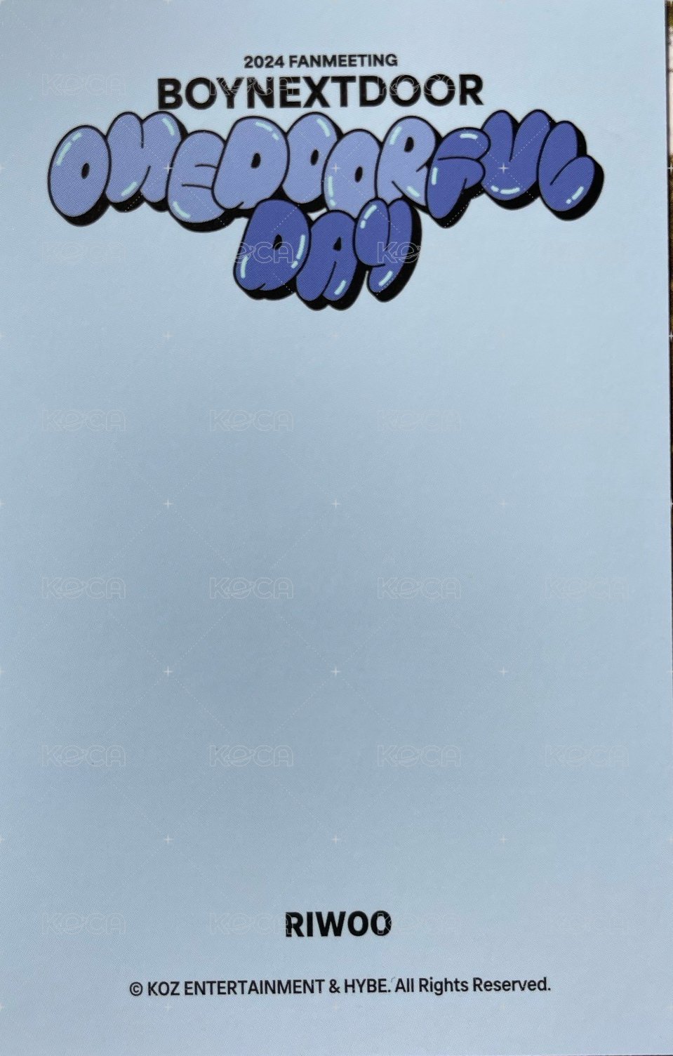 24fm 周邊卡 衣服卡 背面