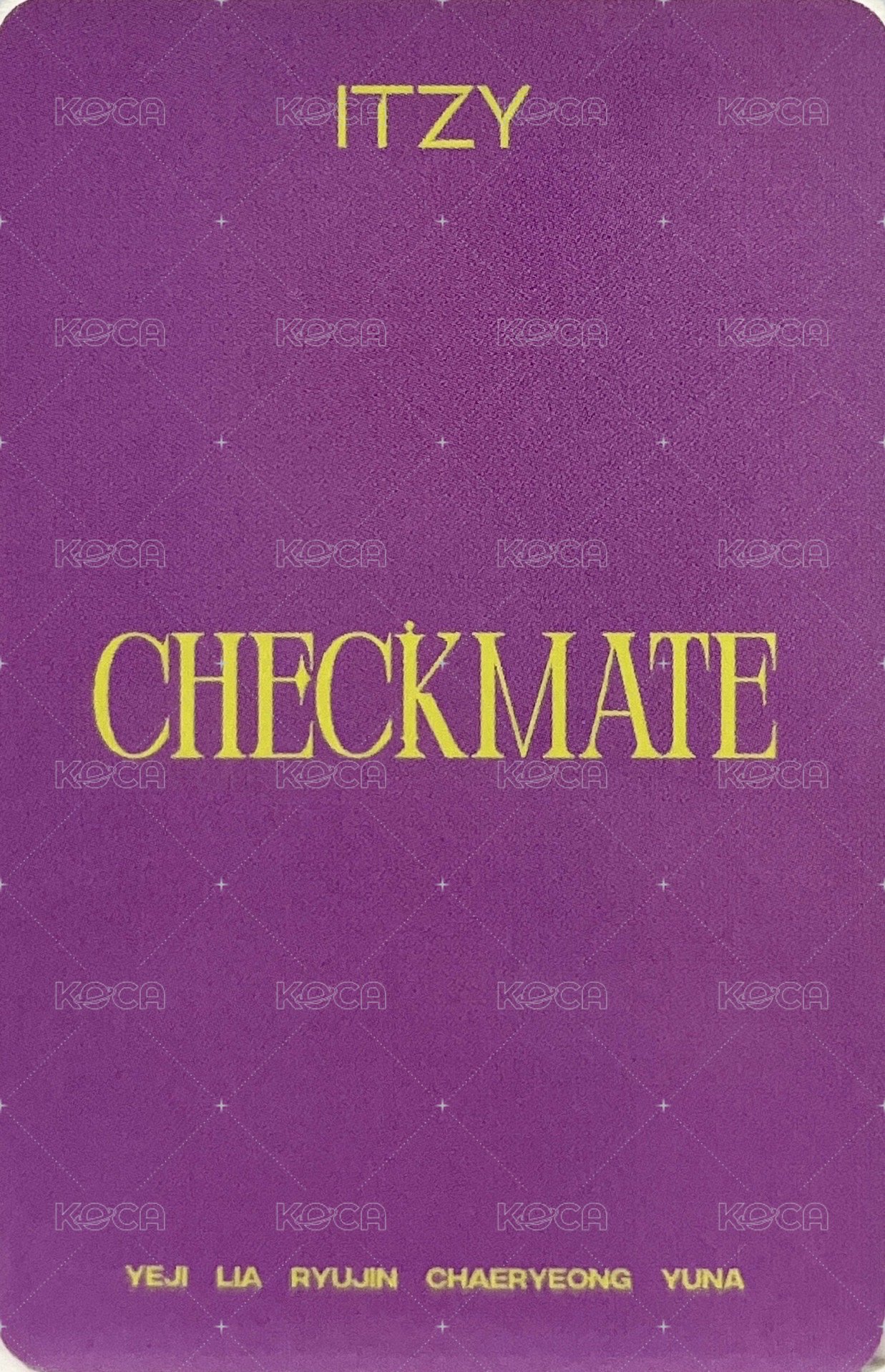 CHECKMATE k4 幸運卡  背面