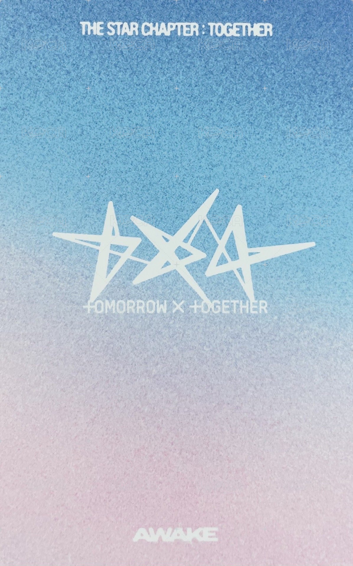 正四 專輯卡 Awake ver. 背面