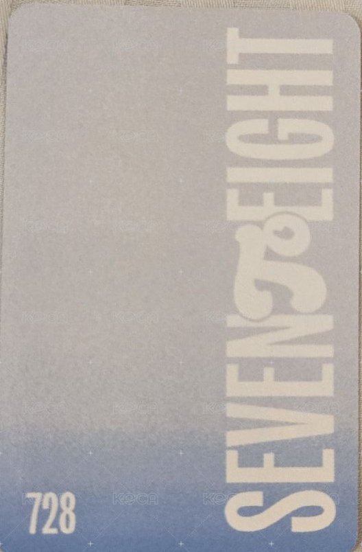 SEVENTOEIGHT 1st single 專輯卡 電子專卡 背面