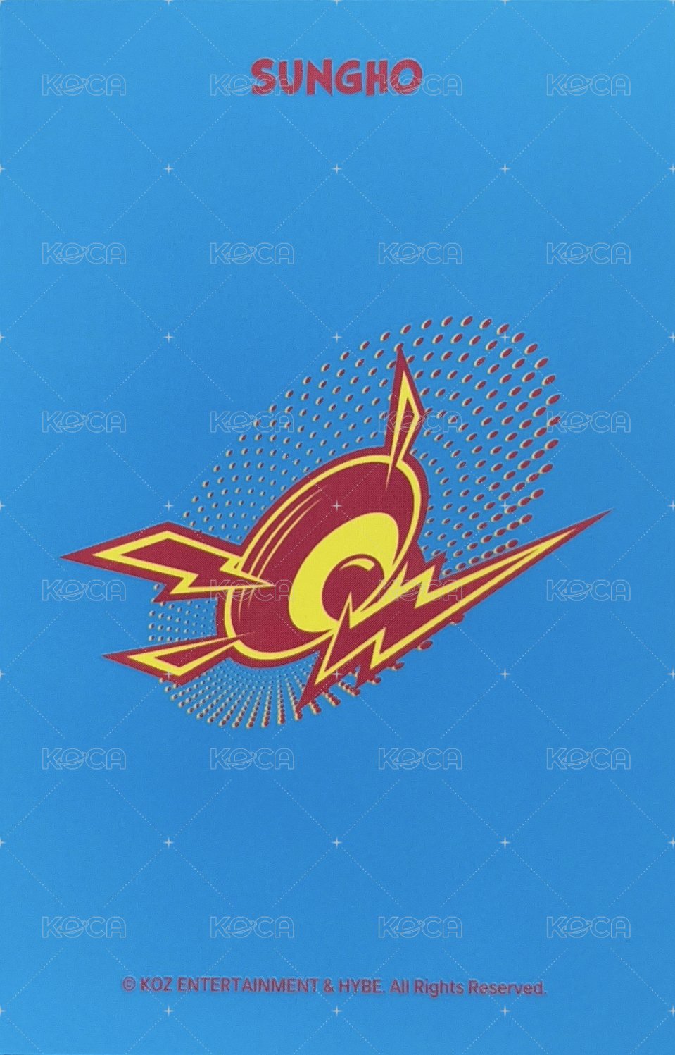 Knock On 巡迴 周邊卡 仁川場周 卡套卡 1 背面