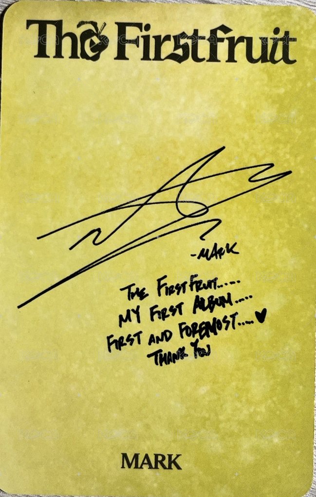 The Firstfruit 專輯卡 -Trilgogy ver. 背面