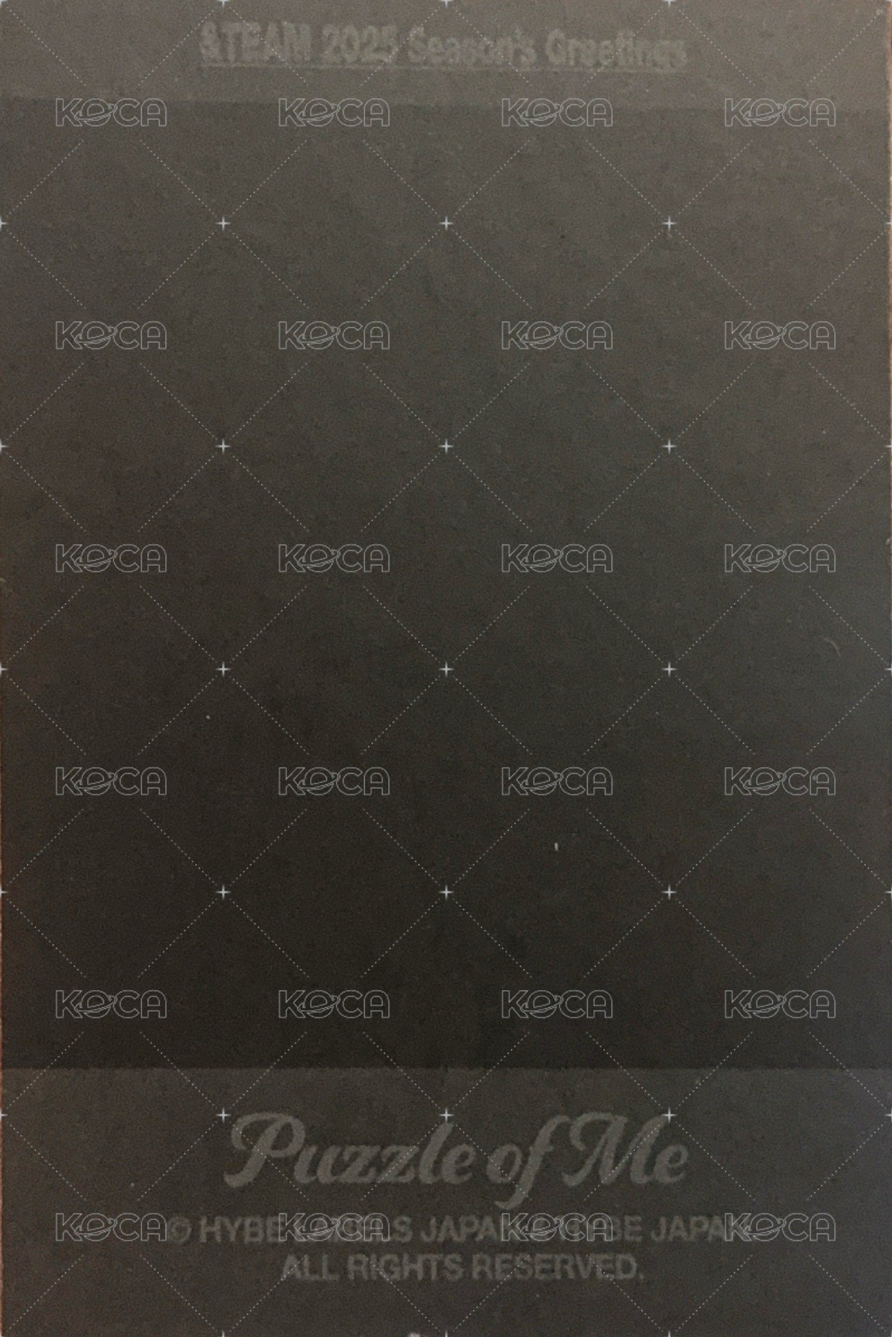 Other 年曆卡 2025年曆卡 拍立得 背面