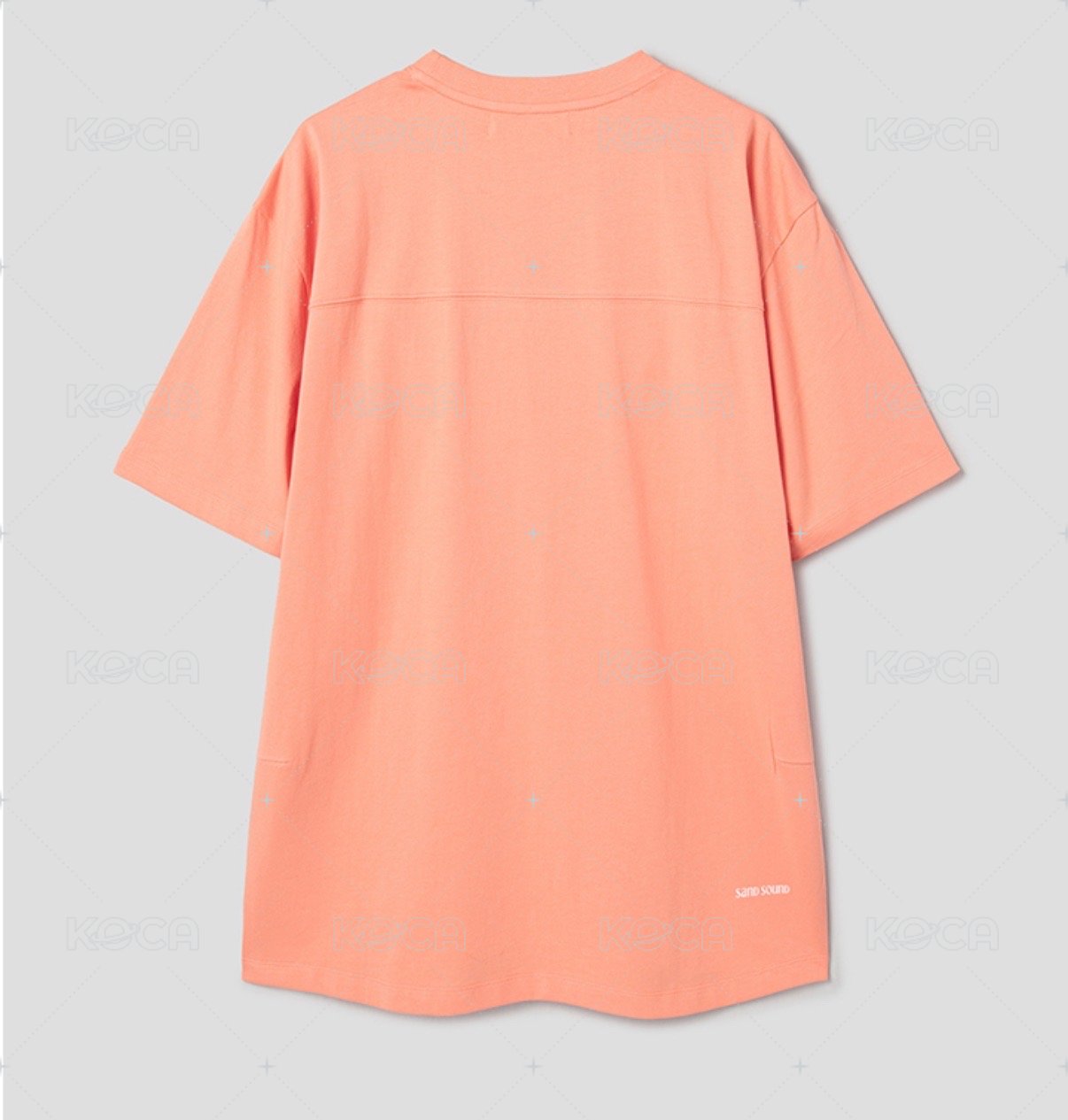 寬版短袖 T 恤 亮橘