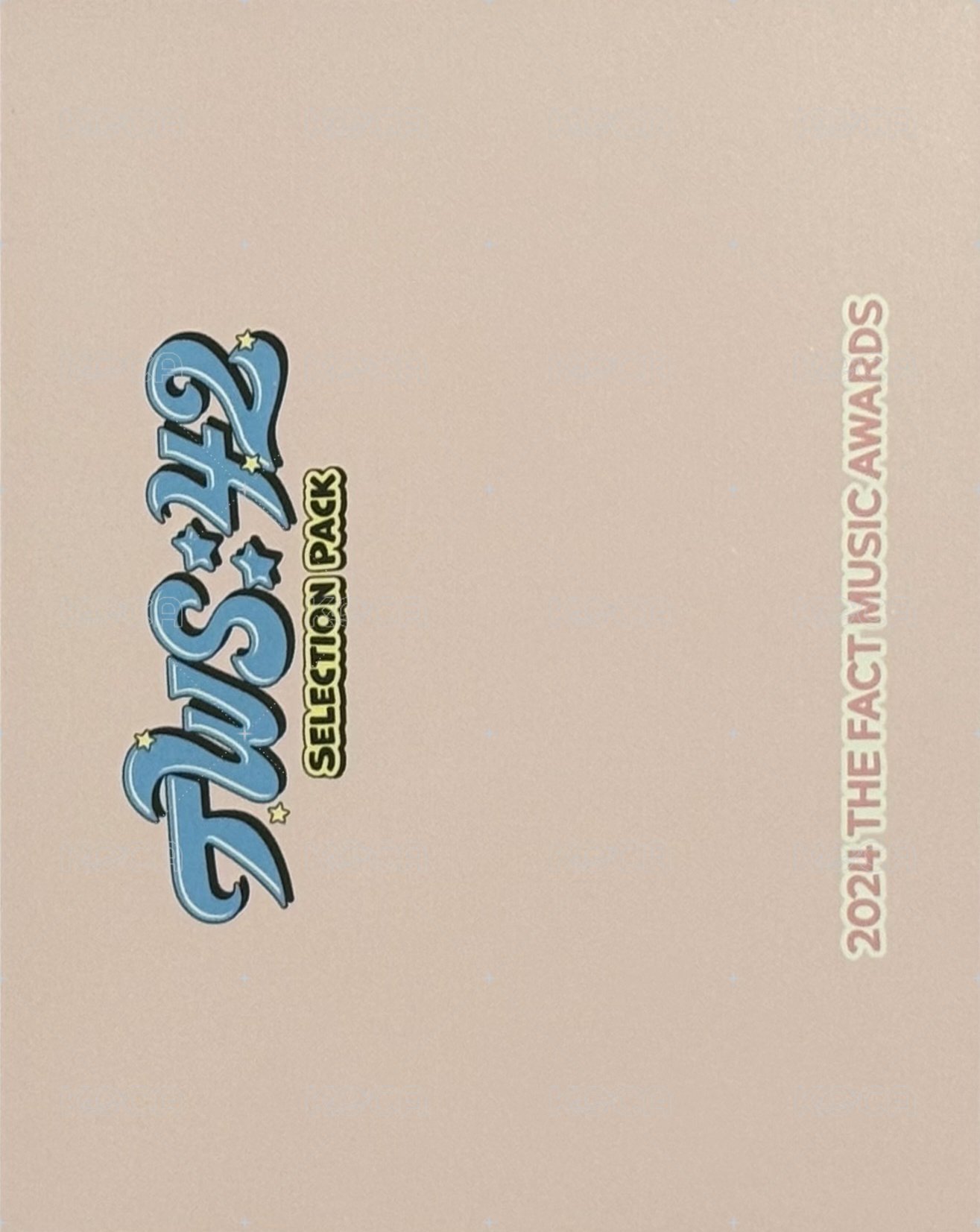 TWS:42 Selection Pack 周邊卡 團卡 背面