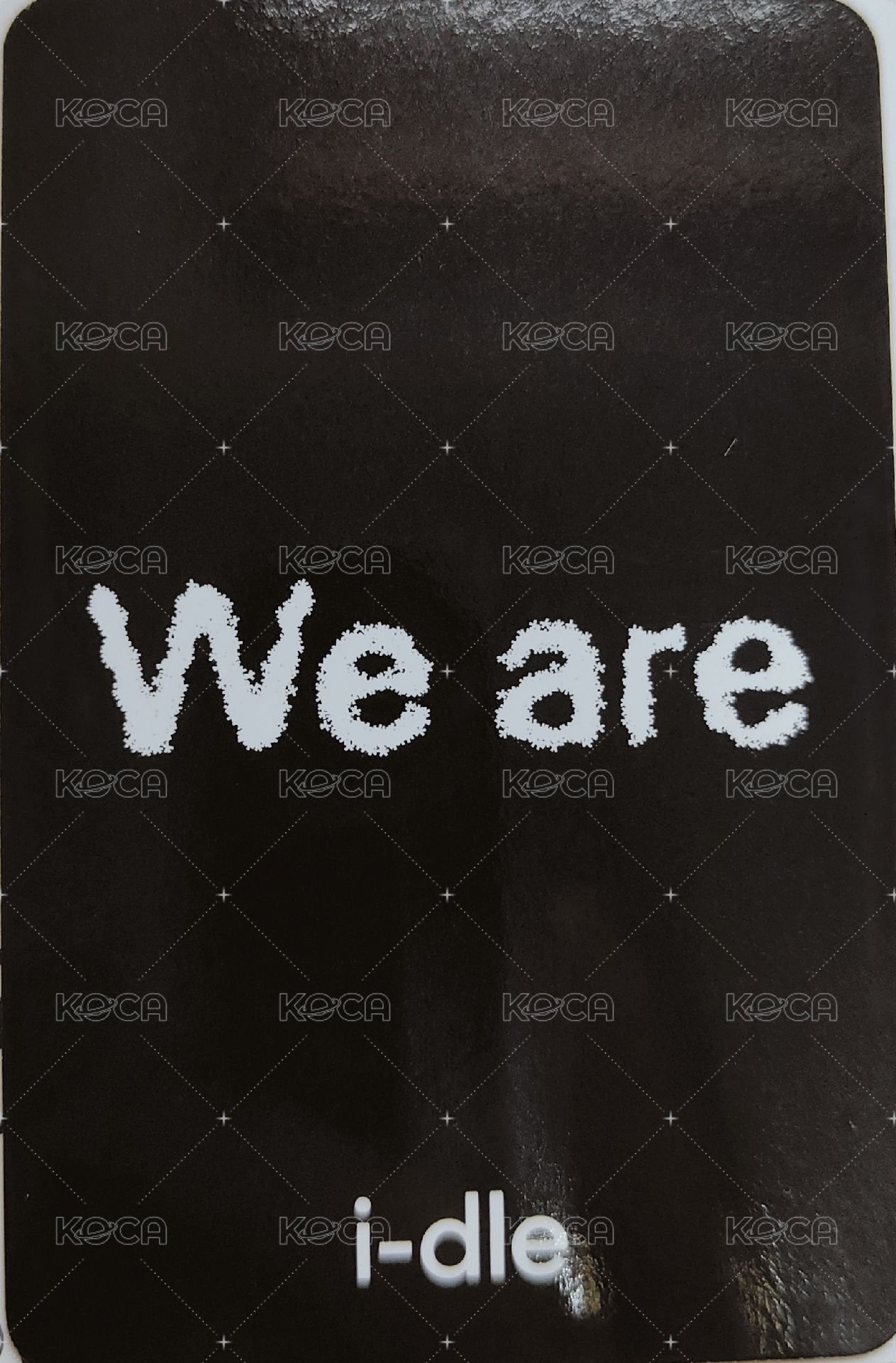 We are k4 幸運卡  背面