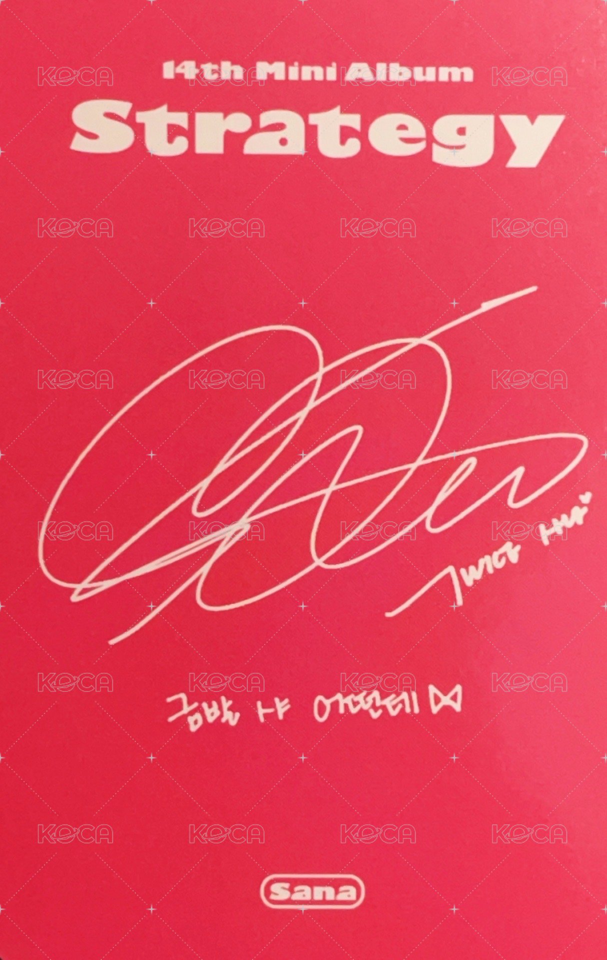 STRATEGY 專輯卡  背面