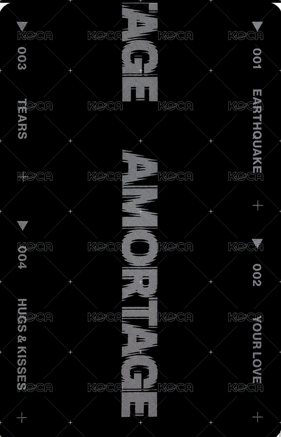 AMORTAGE 專輯卡 黑版kitty秀 背面