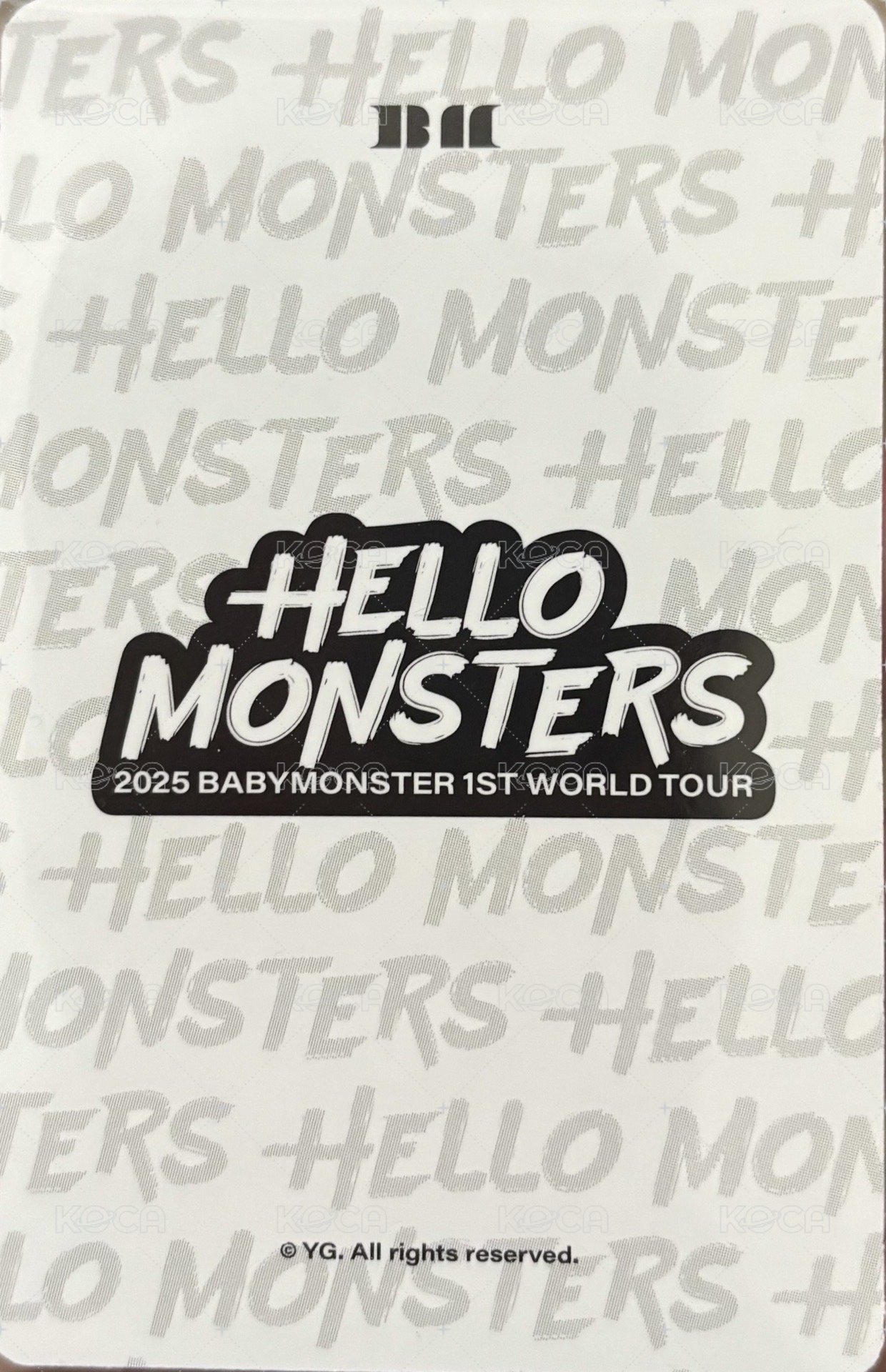 25世巡 壓克力卡套 周邊卡  背面