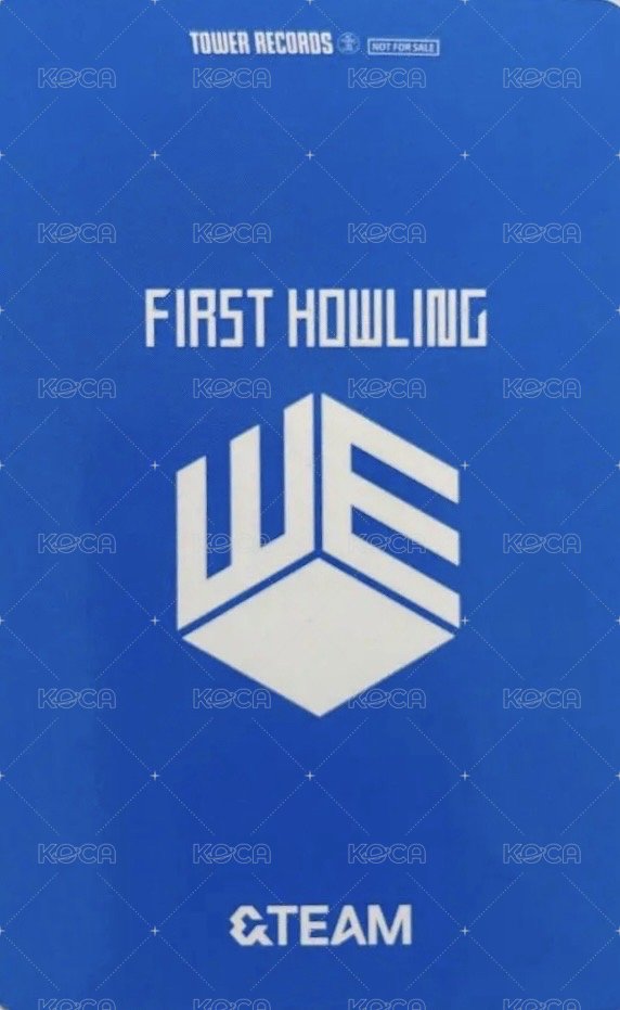 First Howling : WE 塔店 特典卡  背面