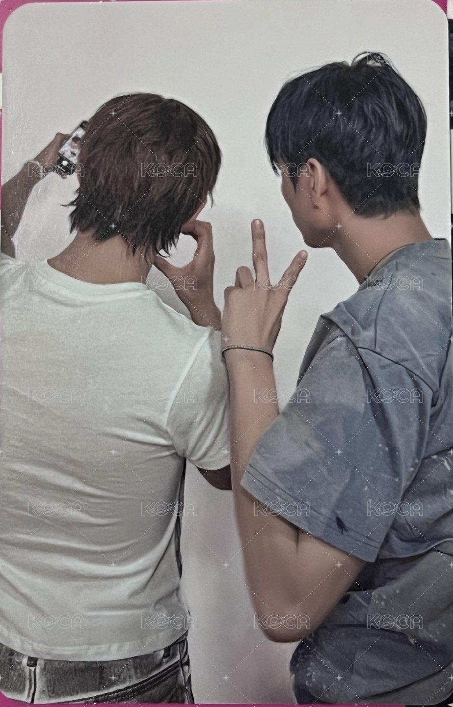 DUH 專輯卡 雙人卡 背面