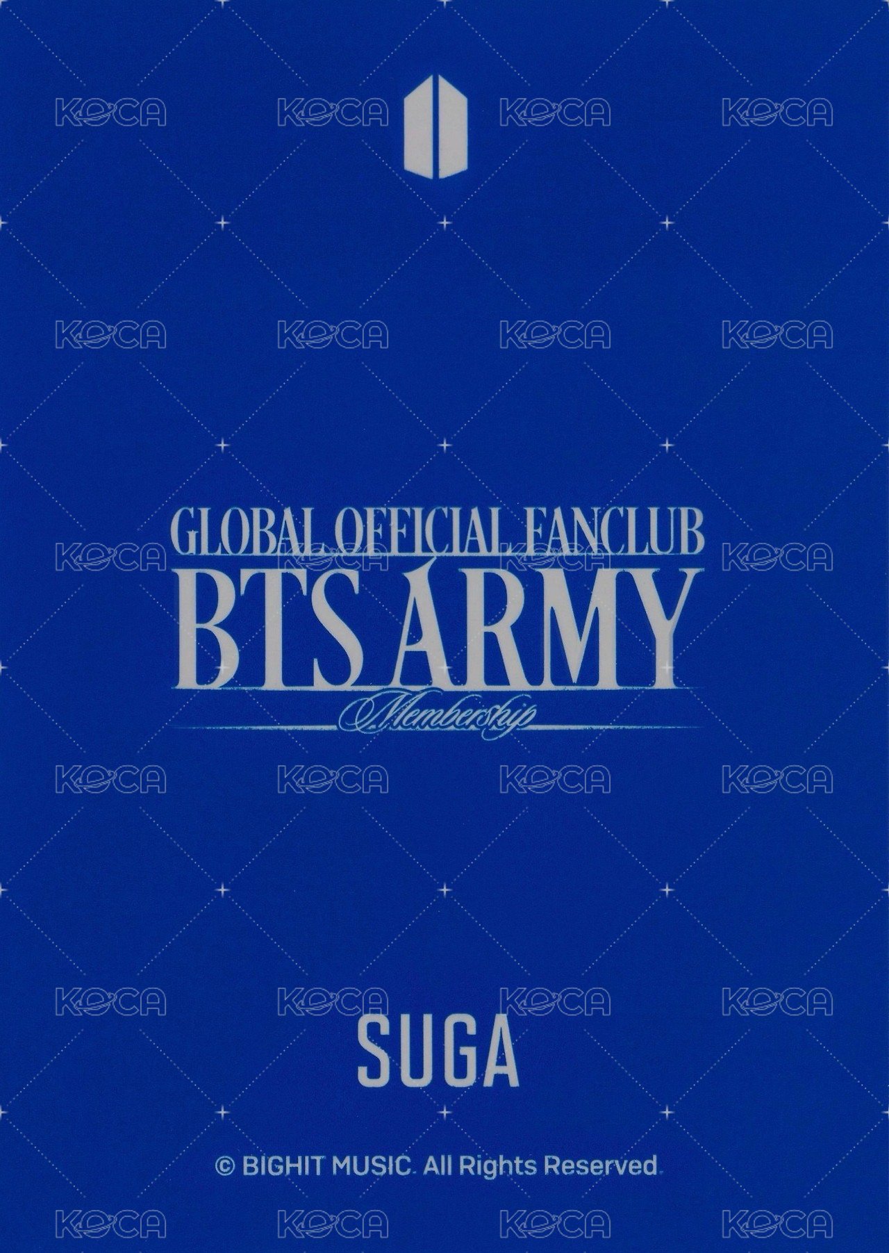 ARMY 會員禮卡 11th 背面