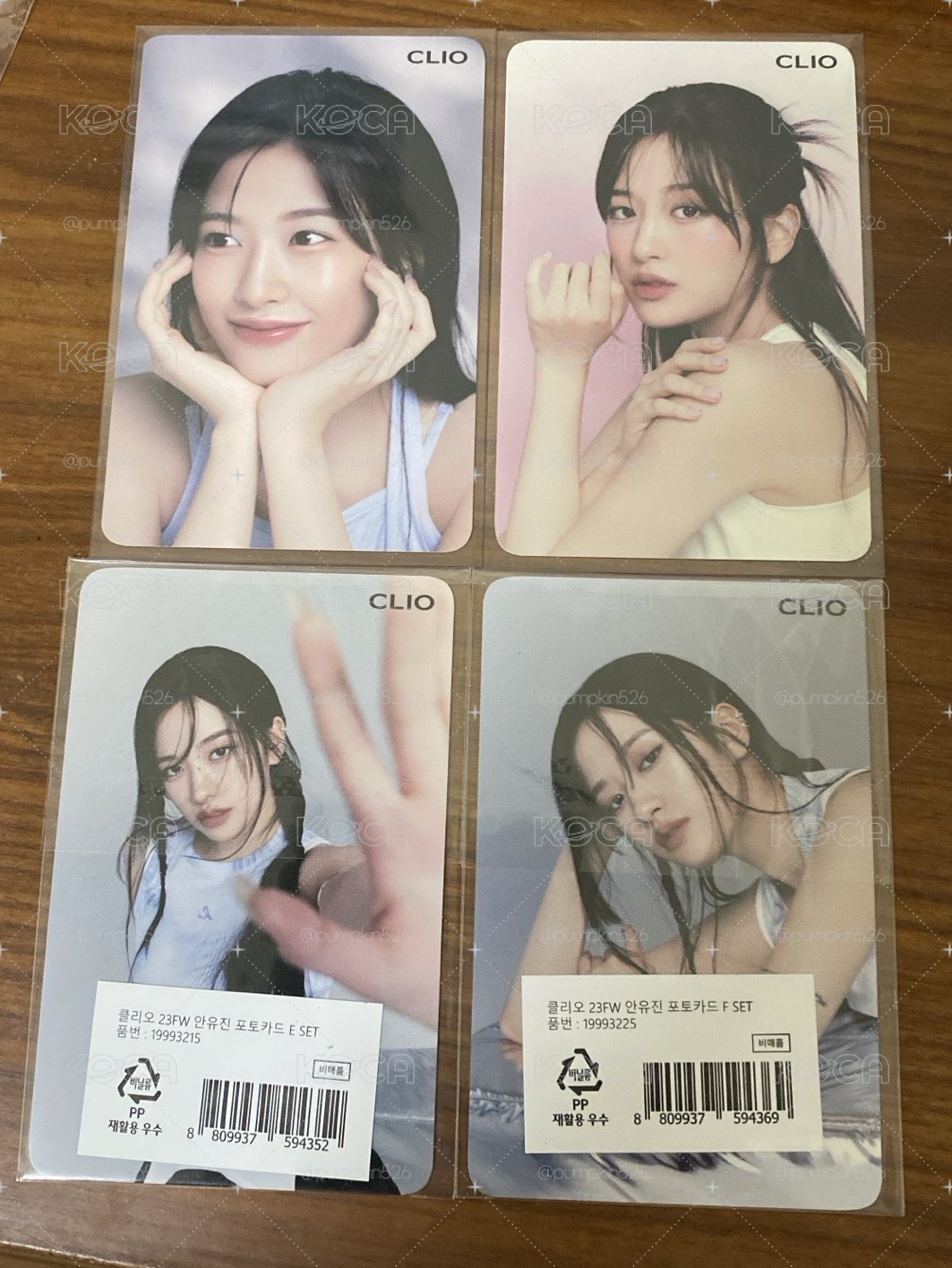 IVE Yujin 安俞真 CLIO 代言卡 四張一組