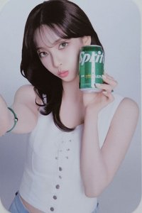 代言卡 雪碧 柚