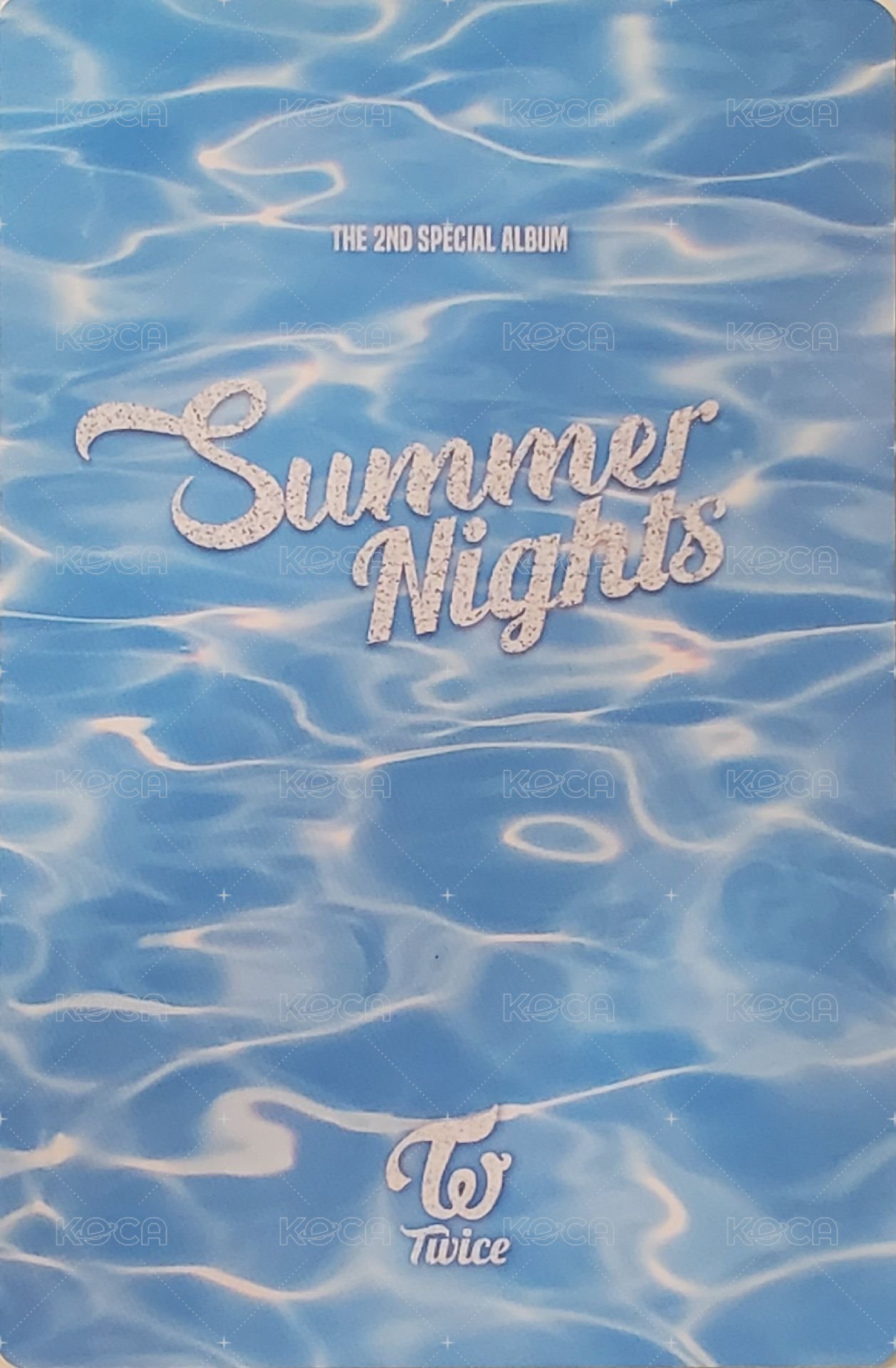 Summer Nights 專輯卡  背面