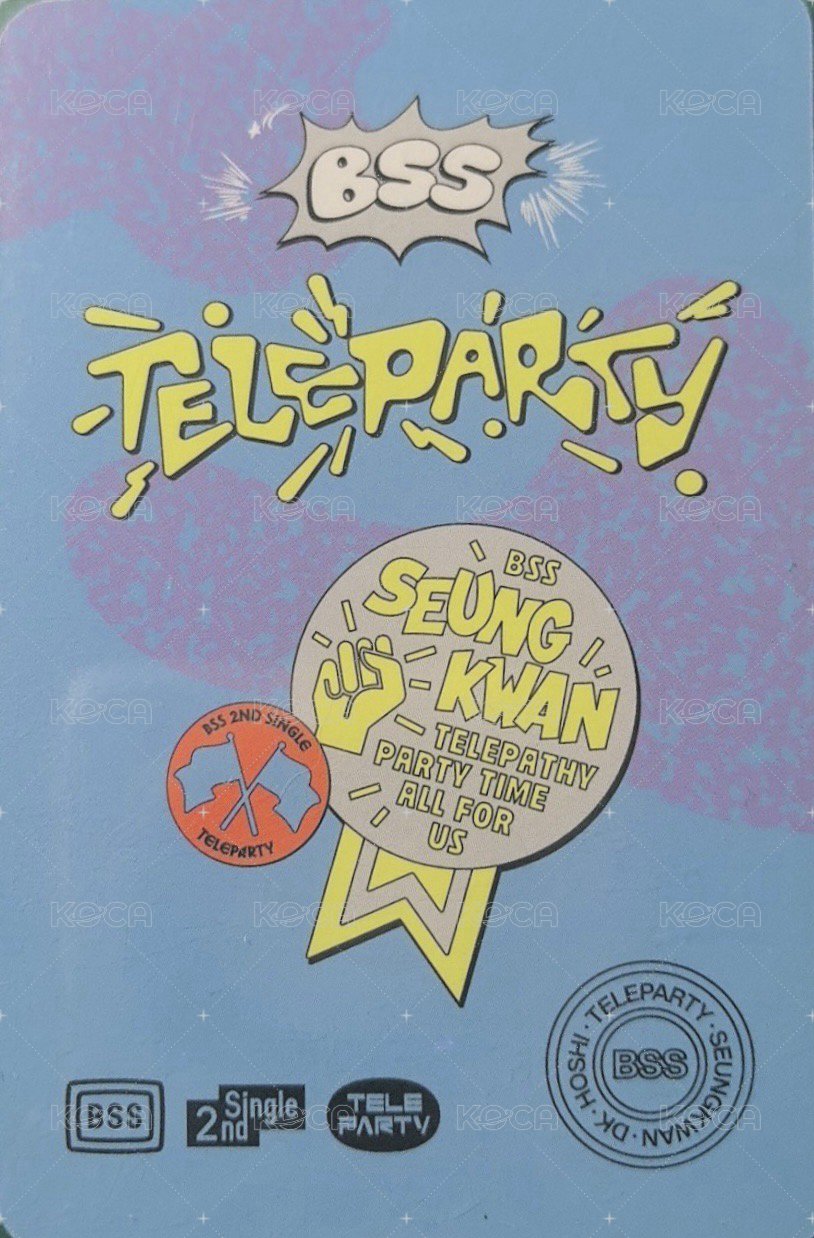 BSS<TELEPARTY> 打歌卡  背面