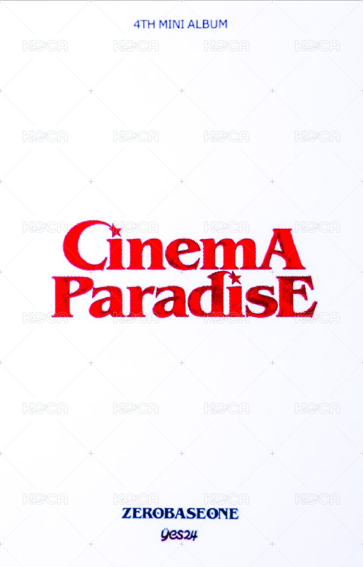 迷四 yes24 1.0 特典卡  背面