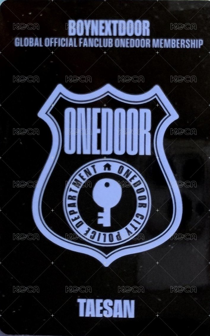 二期會員 會員禮卡  背面