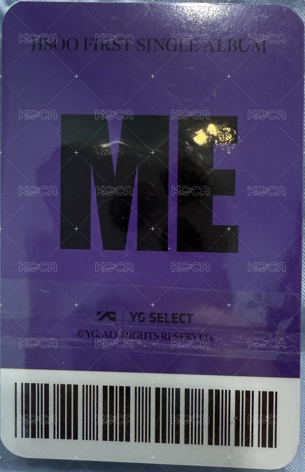 ME yg 特典卡 貓抓秀 背面