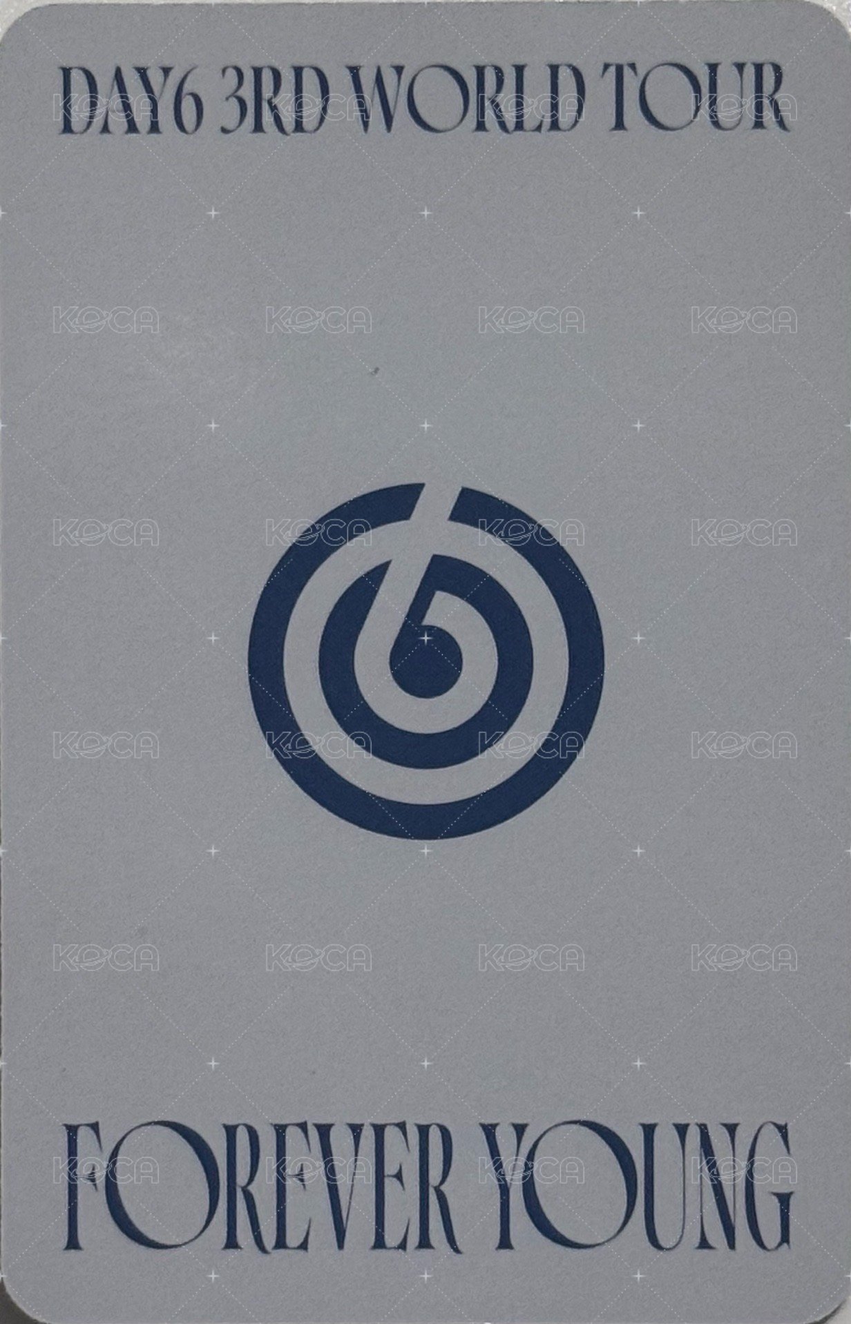 3rd世巡 釜山場 Day2 入場卡 / 場限卡  背面