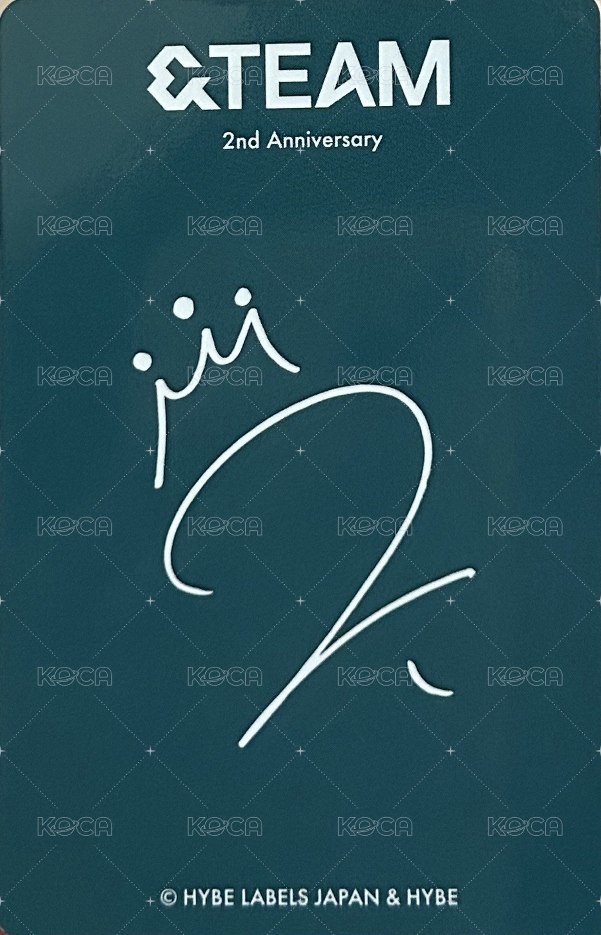 縁DAY 周邊卡 2週年 相框卡 背面