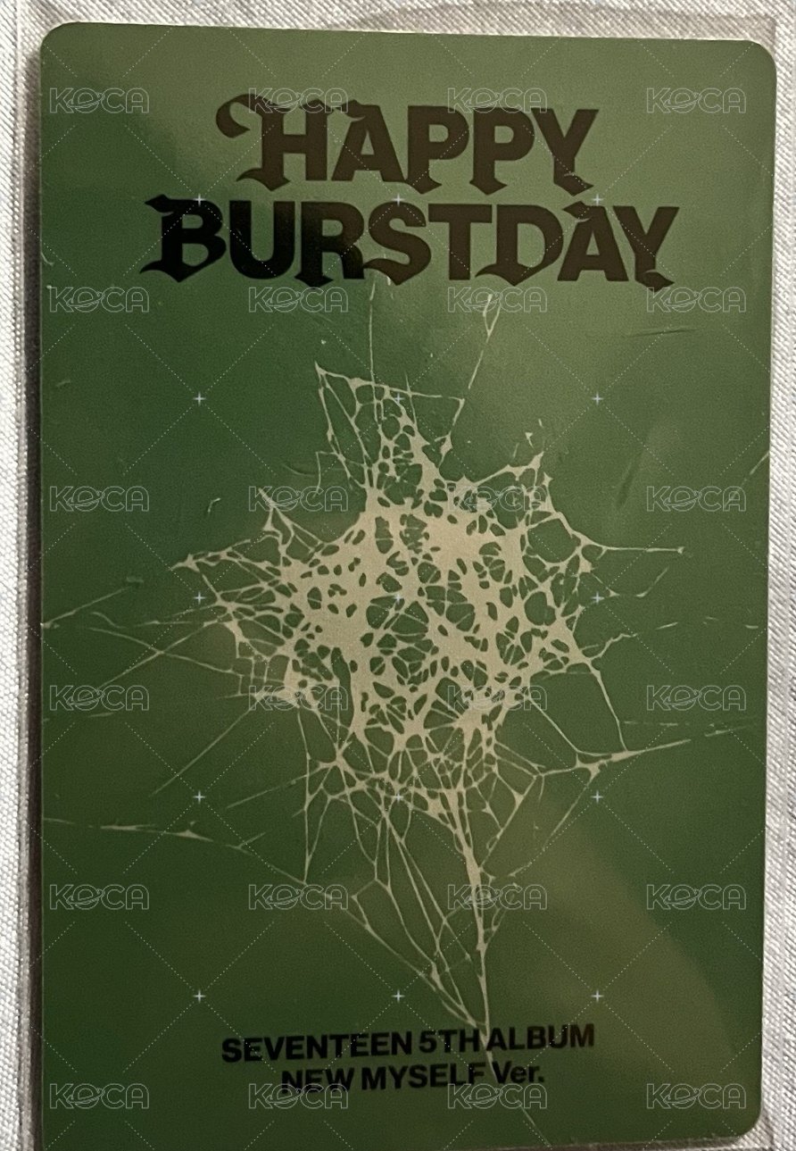 正五 專輯卡 NEW MYSELF ver. 背面