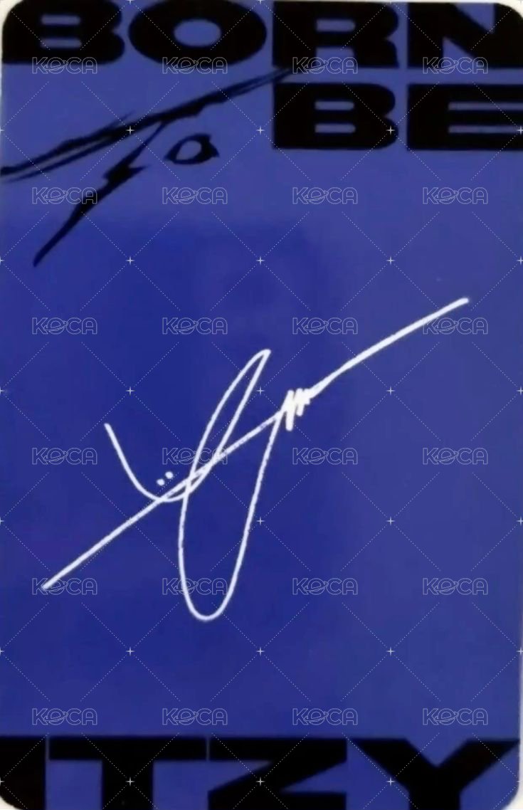 BORN TO BE 專輯卡 普版 背面