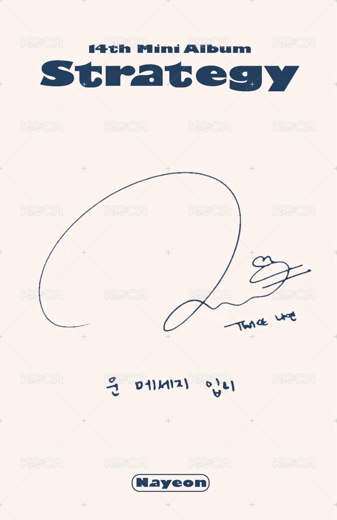 mini 14 專輯卡 Highlight ver. 背面