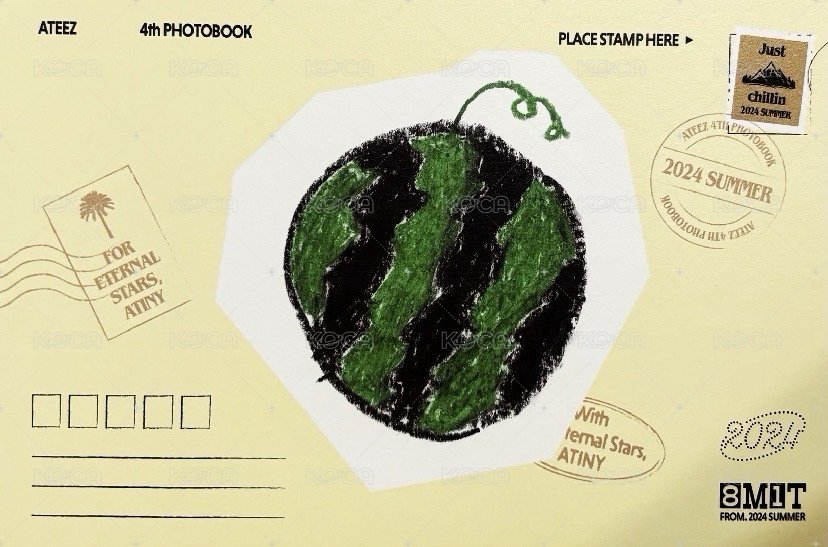 2024夏寫 明信片  背面