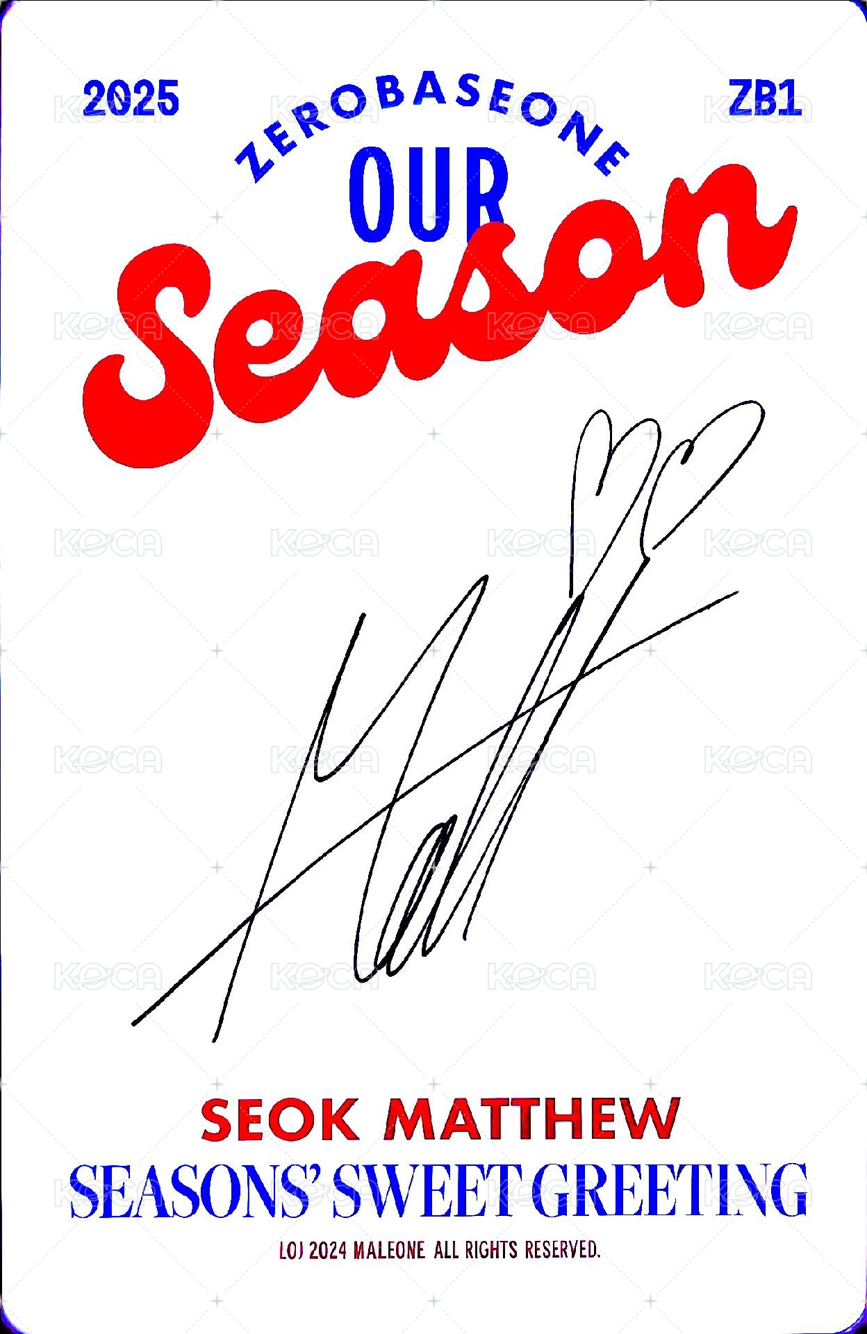 25'SG 年曆卡 固配卡 背面