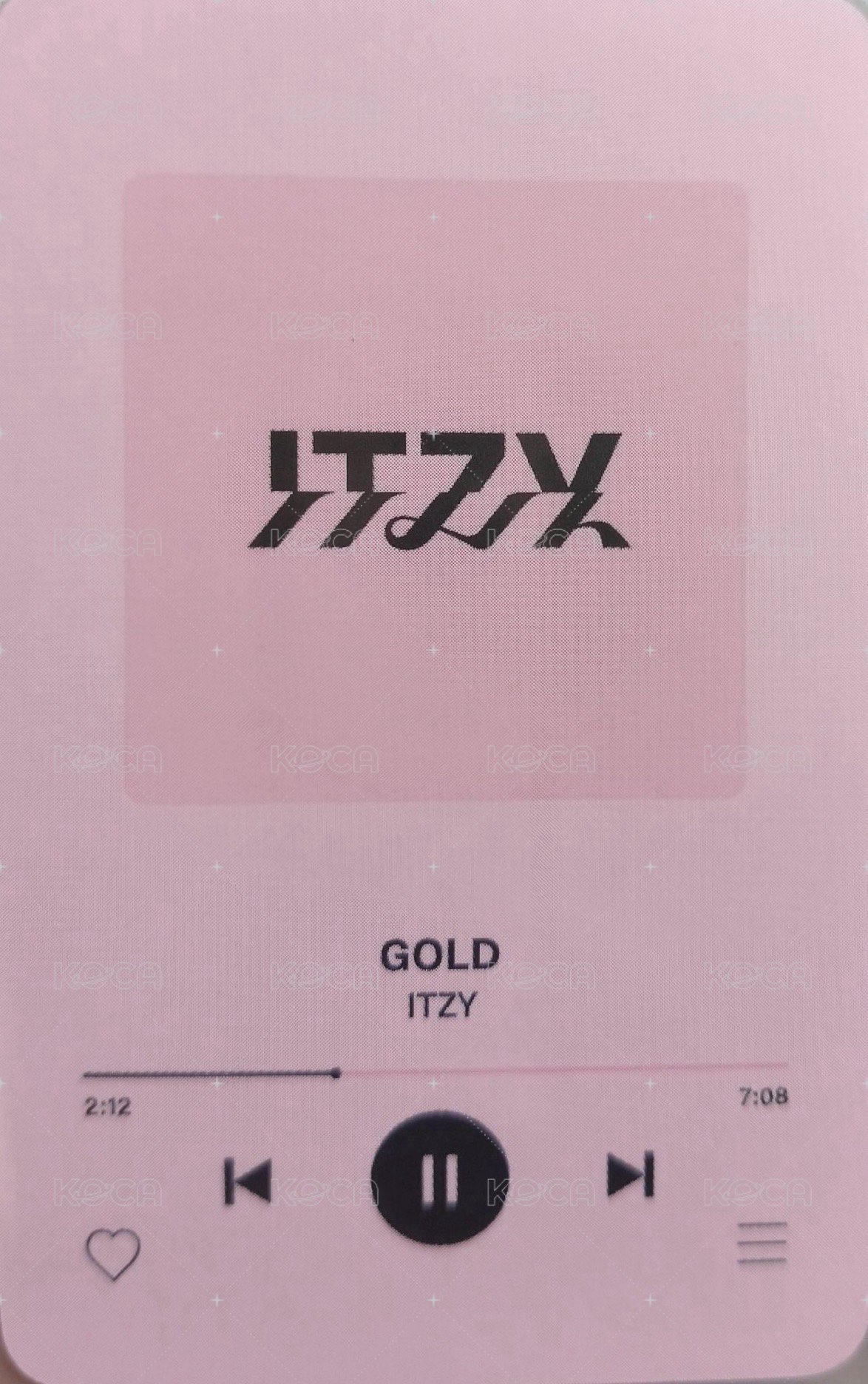 GOLD jyp 快閃店 滿額卡  背面