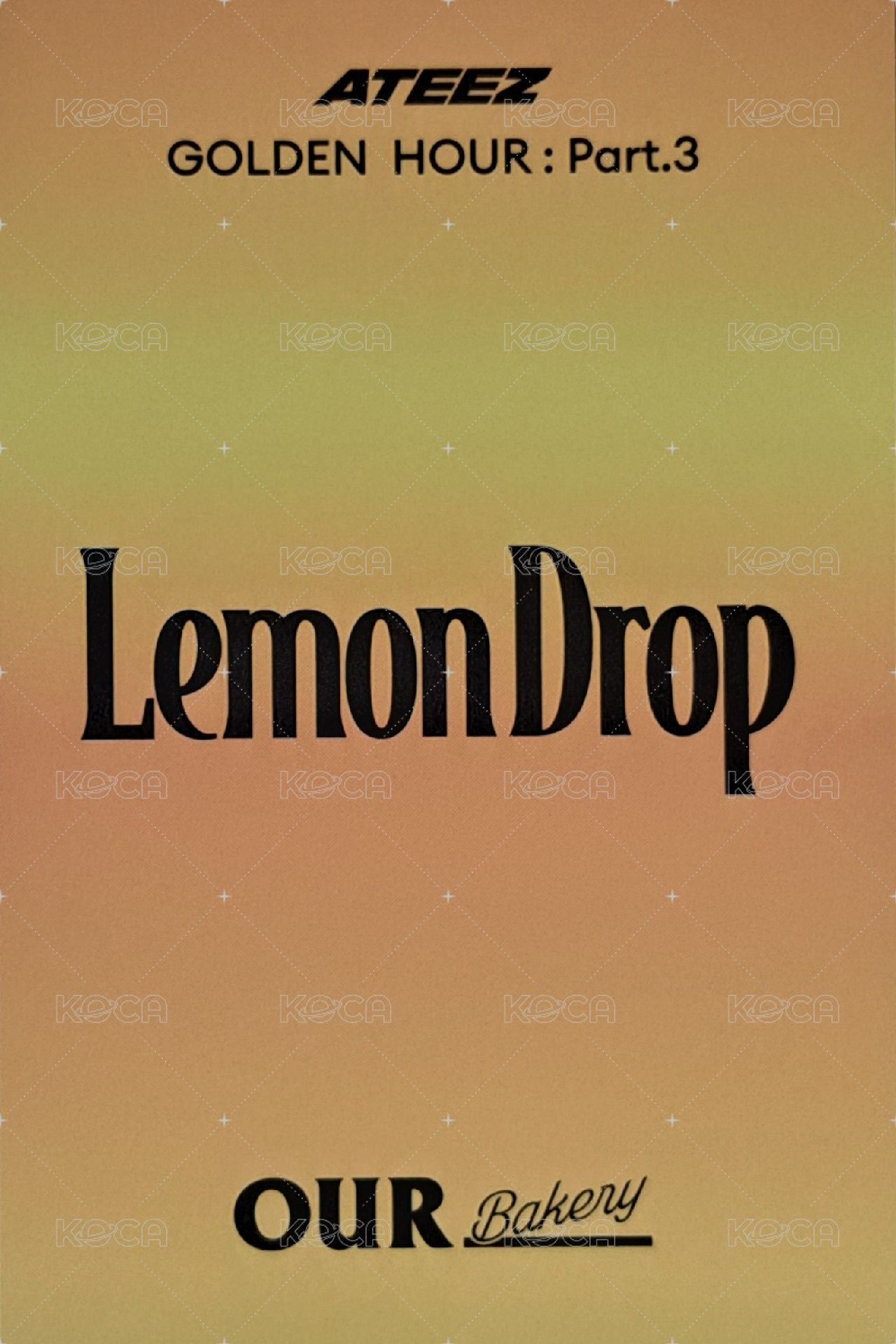 OUR Bakery 滿額卡  背面