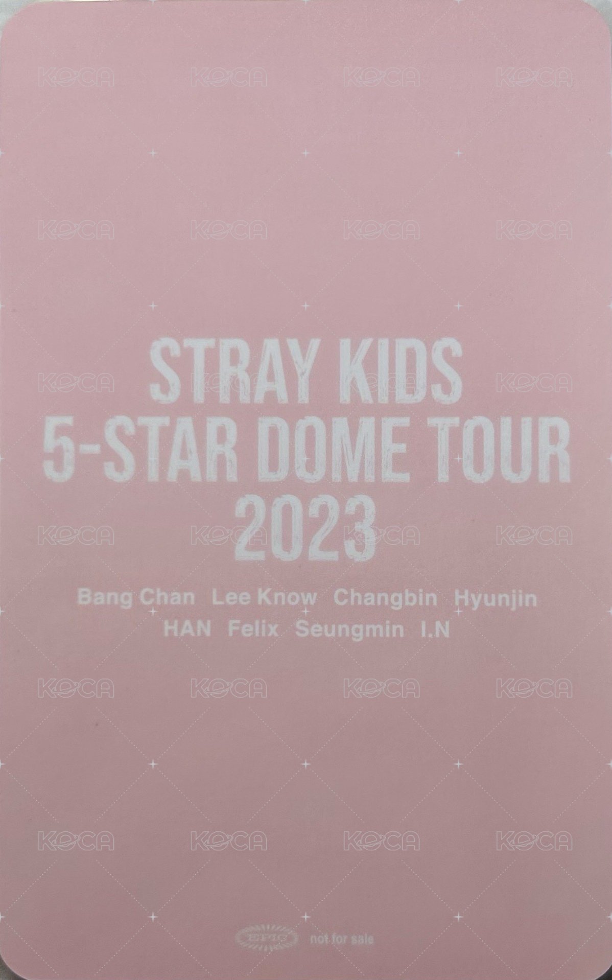 1st 日本巨蛋巡迴 入場卡 / 場限卡 東京 10/28 背面