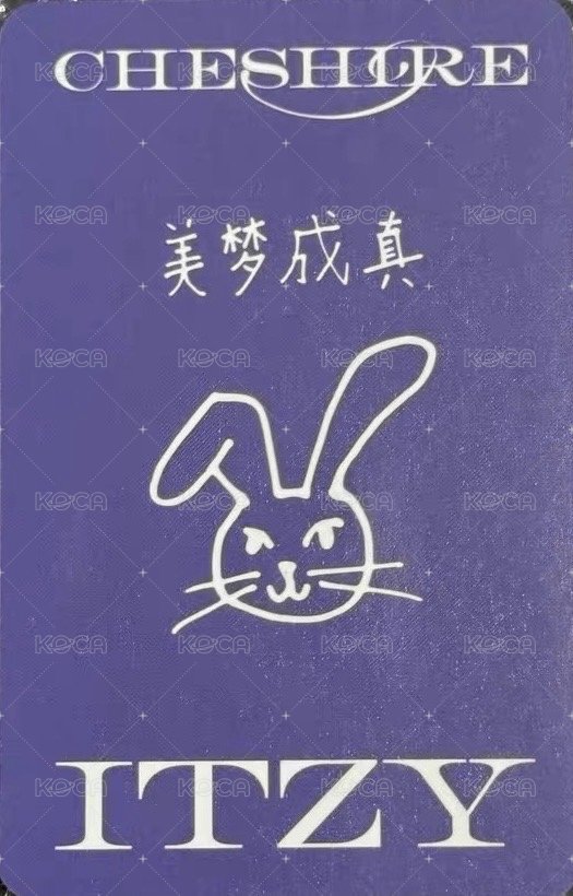 CHESHIRE yzy 3.0 簽售卡  背面