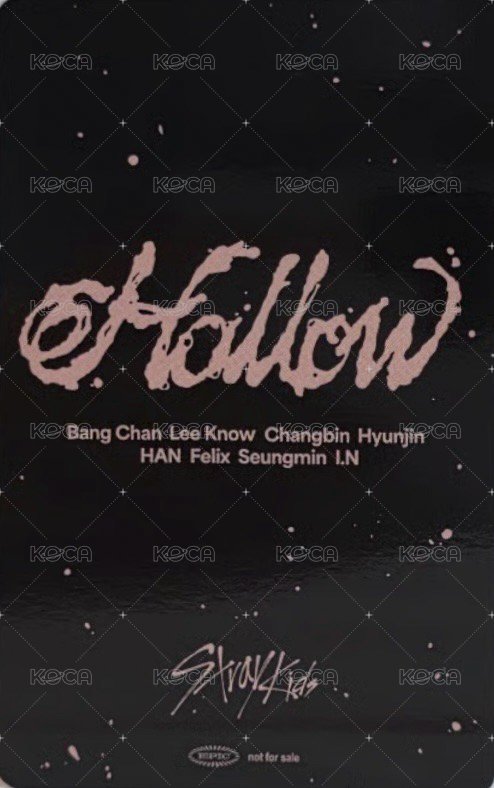 Hollow JYP JAPAN Fanclub 特典卡  背面