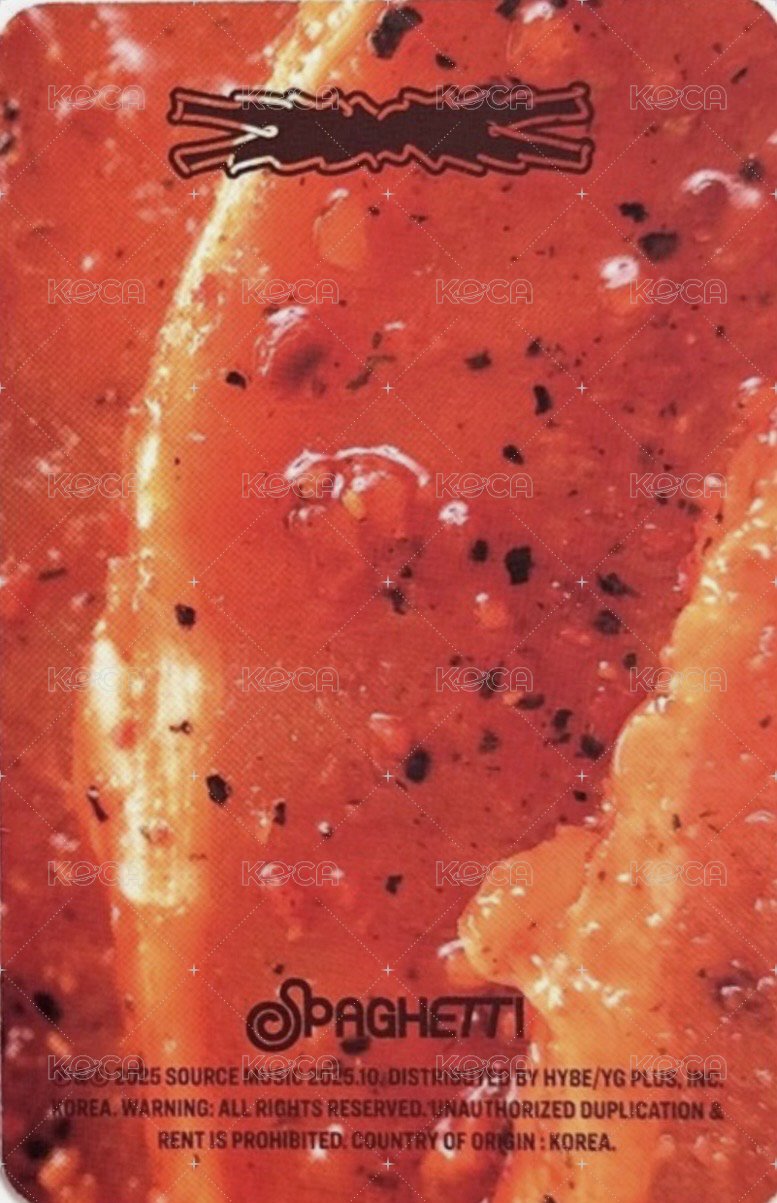 SPAGHETTI 專輯卡 vol.3 背面