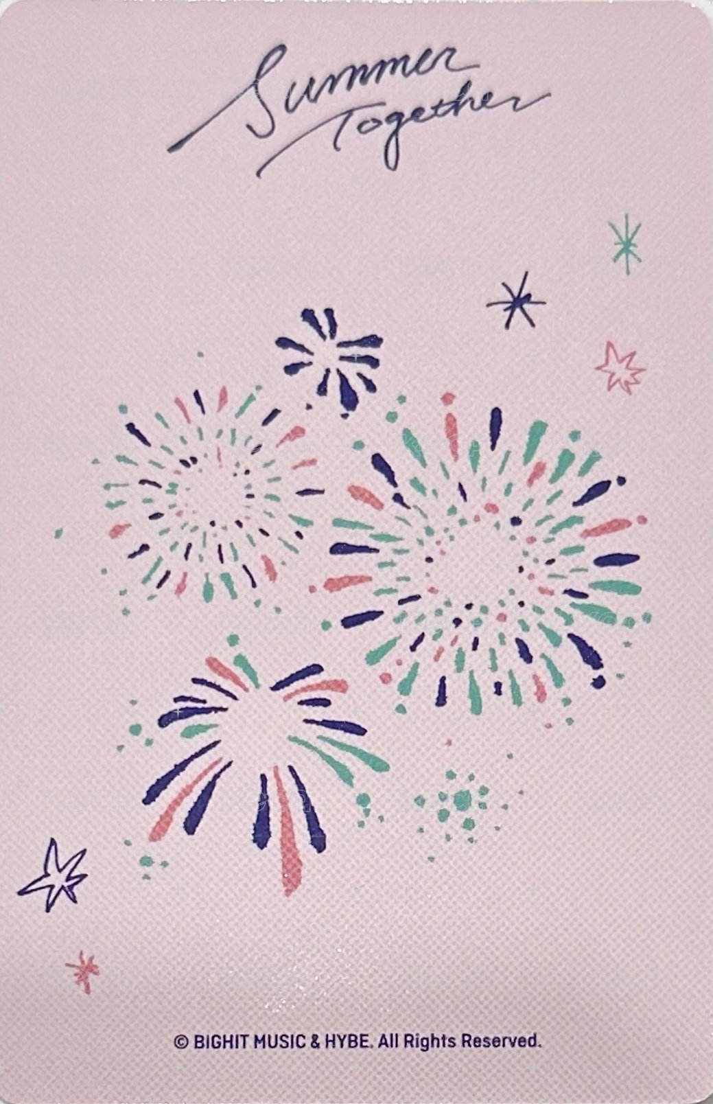 25日本夏日 隨機卡 自拍卡 背面