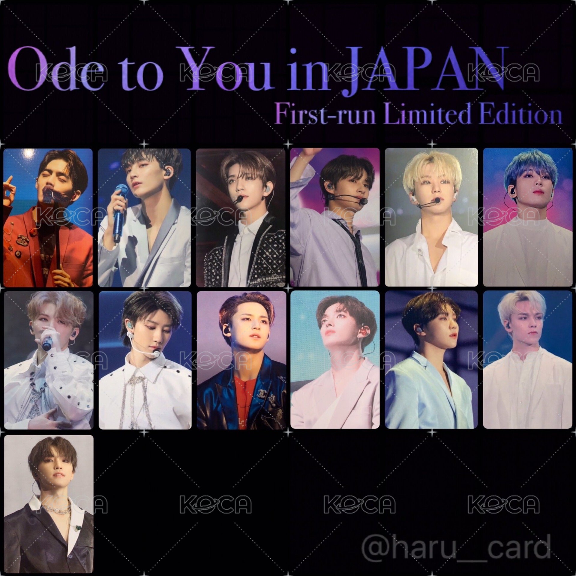 OTY演唱會 演唱會 DVD / CD 卡 Ode To You in JAPAN 初回限定盤 背面