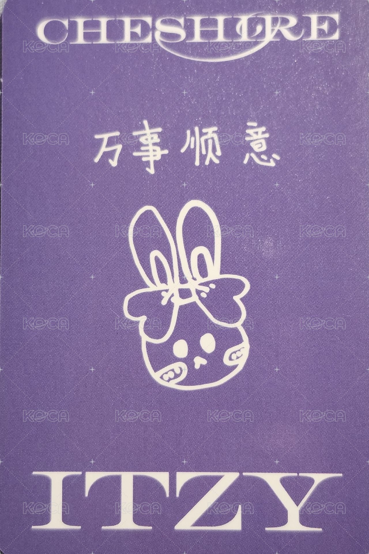 CHESHIRE yzy 3.0 簽售卡  背面