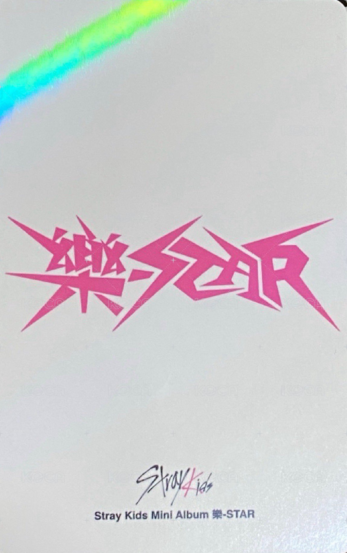 樂-STAR kms 上海線下 簽售卡  背面