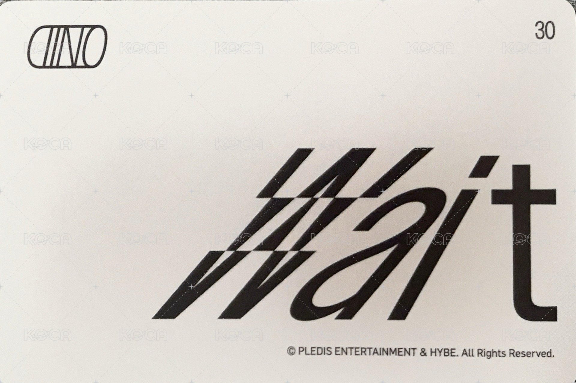 Wait 隨機卡  背面