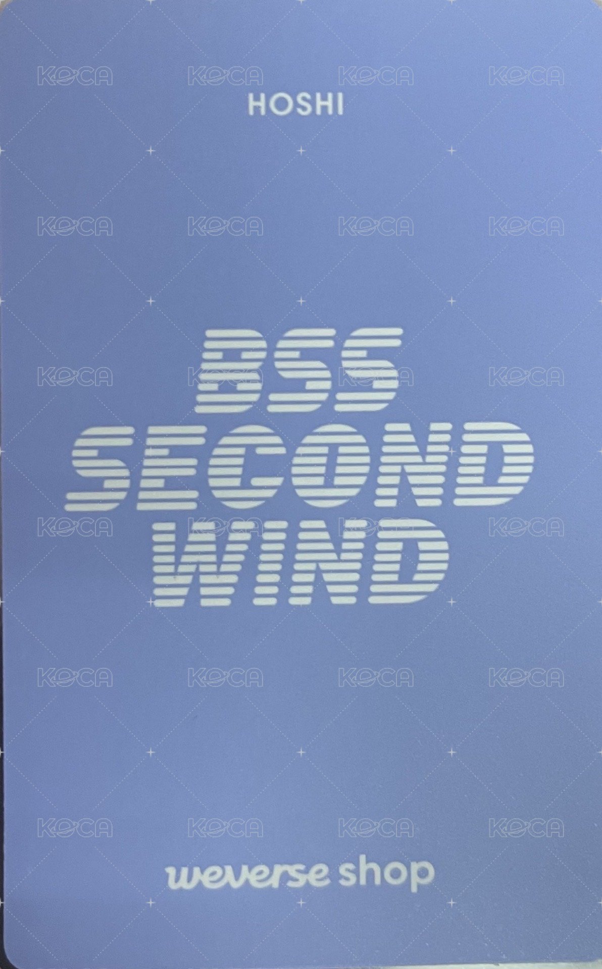 BSS<SECOND WIND> wvs 特典卡  背面