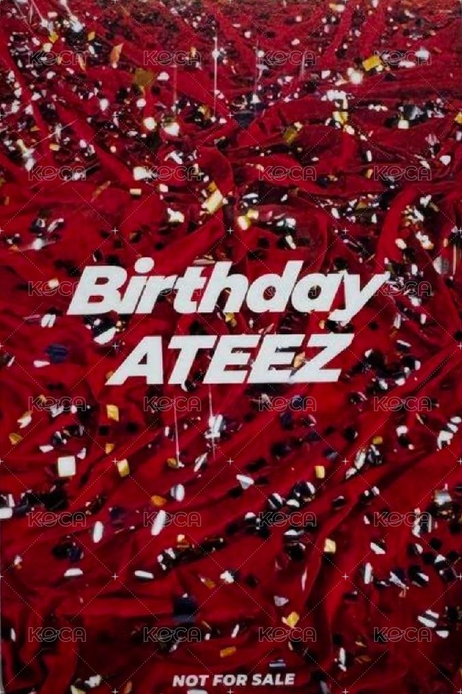 Birthday ATEEZ JP FC 特典卡  背面