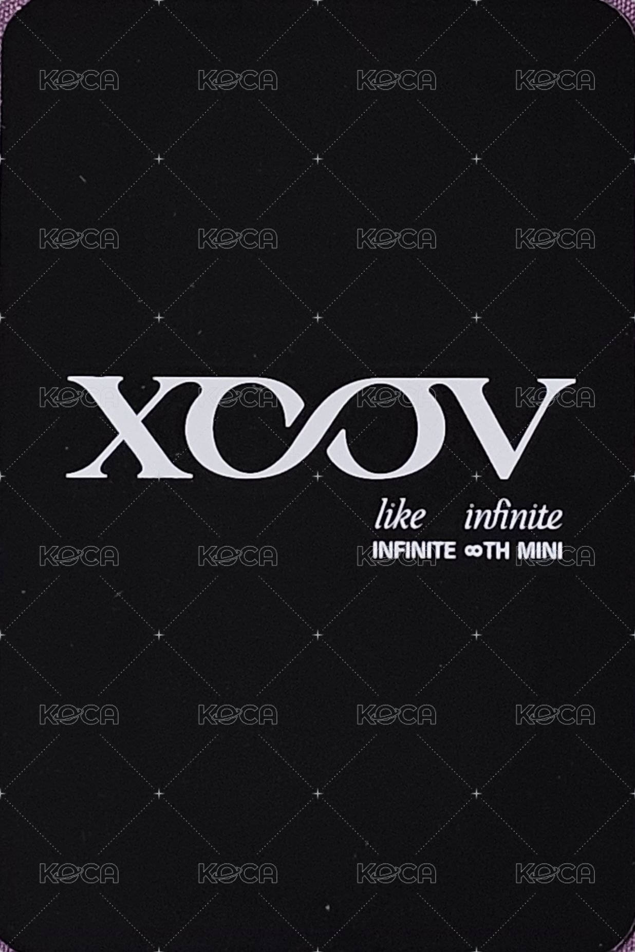 LIKE INFINITE yes24 PRE-ORDER 特典卡  背面