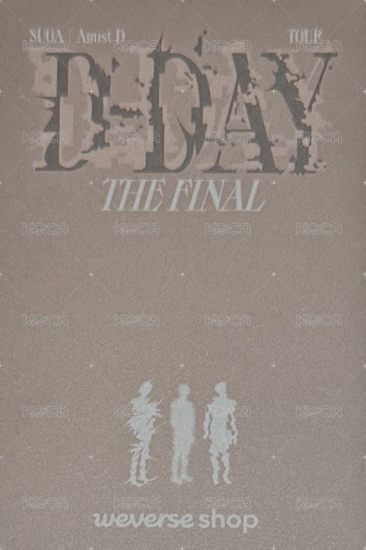 D-DAY Tour wvs 特典卡 首爾 pickup卡 背面