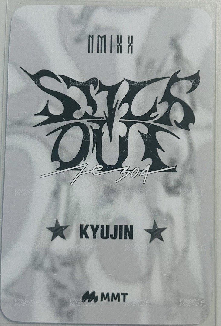 STICK OUT mmt 簽售卡 3.0 Macbook圭 背面