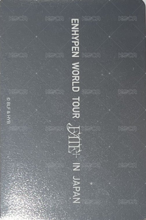 FATE+ 日咖 襯衫卡 周邊卡  背面