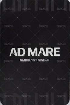 AD MARE mokket 簽售卡  背面